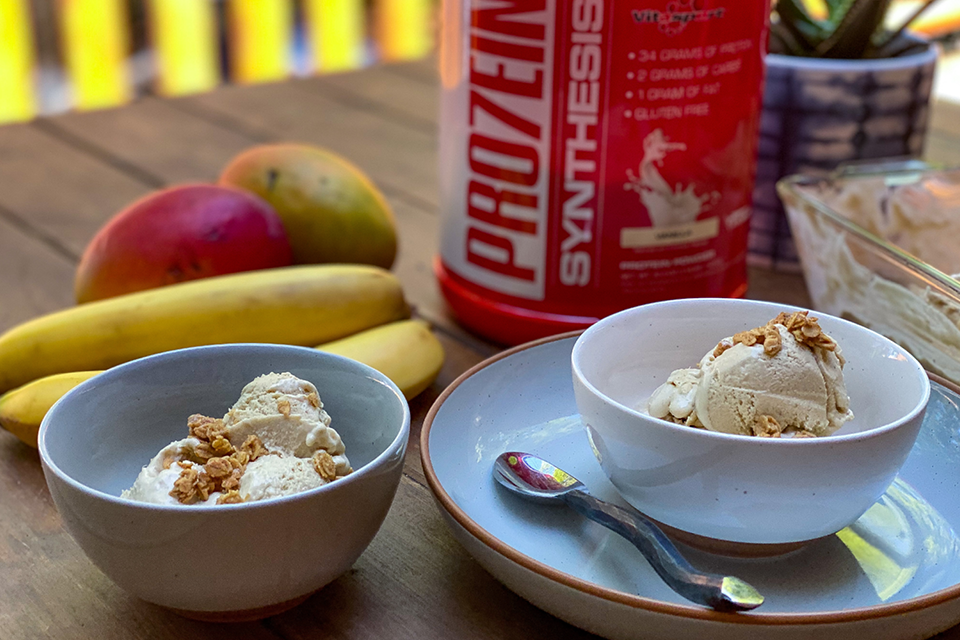 Protein Banana Mango Ice Cream